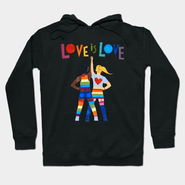 Love Is Love Is A Rainbow Hoodie by JCPhillipps